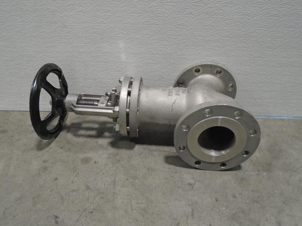 Klaus Union 4" 150# Globe Valve, Steel/Stellite